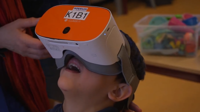 Kinderen leren via VR bril